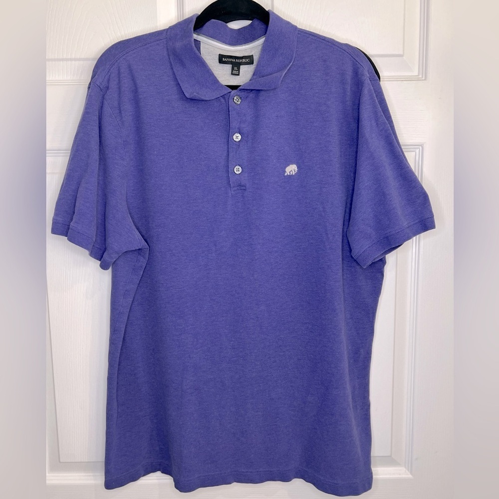 Banana Republic Men’s polo shirt - Purple - Size XL